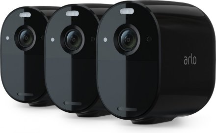 Камера видеонаблюдения Arlo Essential Spotlight со светодиодной подсветкой, черная, 3 шт