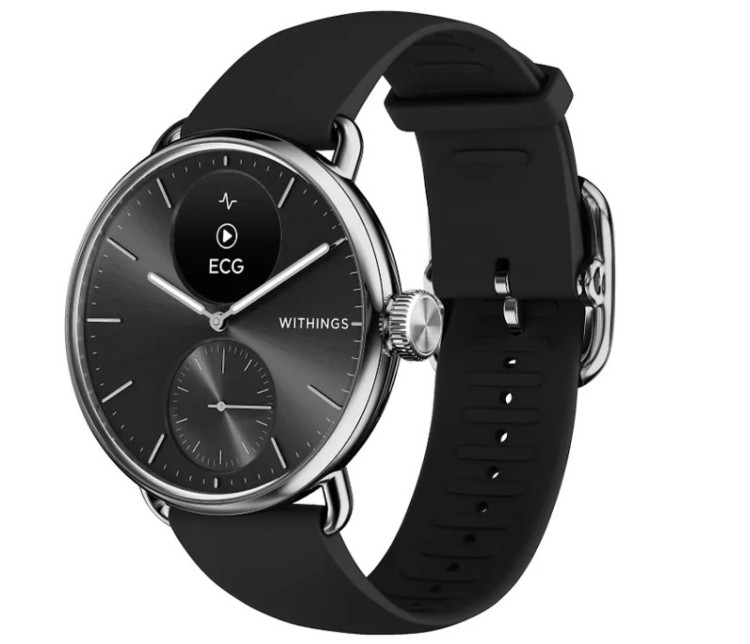 Купить Умные часы Withings scan watch 2, 38 мм, черные за 44990 руб. в интернет-магазине Corelifestyle - Санкт-Петербург