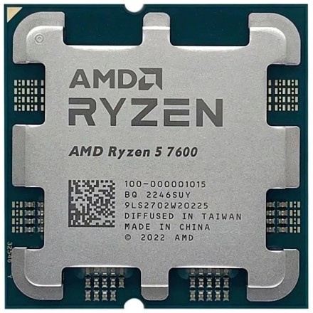 Процессор AMD Ryzen 5 7600 AM5, 6 x 3800 МГц, OEM