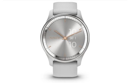 Гибридные смарт-часы Garmin Vivomove Trend, серебристые