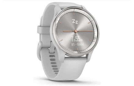 Гибридные смарт-часы Garmin Vivomove Trend, серебристые