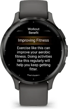 Умные часы Garmin Venu 3S, черный/темно-серый 