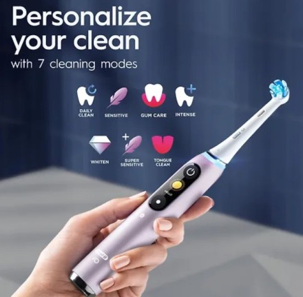 Электрическая зубная щетка Oral-B iO Series 9s, розовая