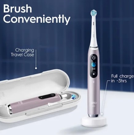 Электрическая зубная щетка Oral-B iO Series 9s, розовая