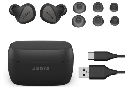 Наушники Jabra Elite 5 с шумоподавлением, титановый черный