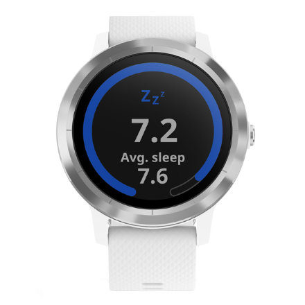 Часы Garmin Vivoactive 3 White с белым ремешком