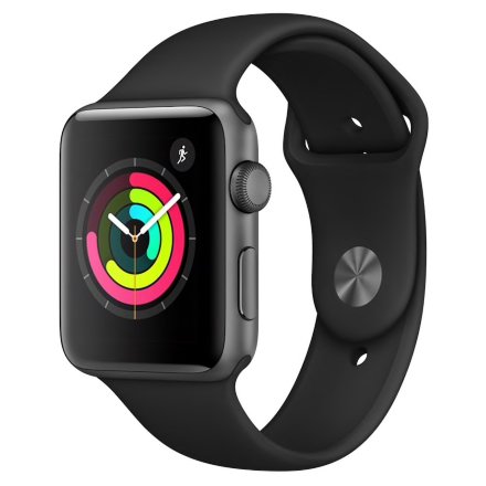 Apple Watch Series 3 42mm Aluminum Case with Sport Band Space Gray