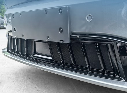 Защитная сетка решетки переднего бампера для Zeekr 001 New 2024 рестайлинг, карбон
