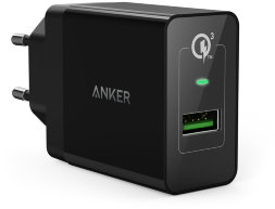 Сетевая зарядка ANKER PowerPort+ 1 (A2013L11/A2013L21) черный