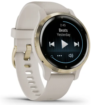 Умные часы Garmin Venu 2S Wi-Fi NFC, золото / бежевый (010-02429-11)