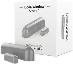 Датчик двери и окна Fibaro FGDW-002 для систем Z-Wave, серый