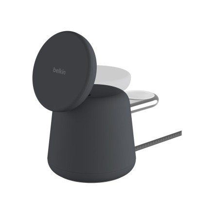 Беспроводное зарядное устройство Belkin BoostCharge Pro 2in1 MagSafe 15 Вт, черное 