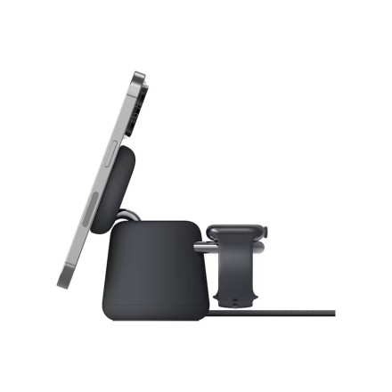 Беспроводное зарядное устройство Belkin BoostCharge Pro 2in1 MagSafe 15 Вт, черное 