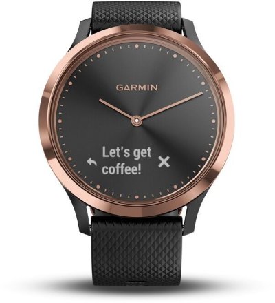 Часы Garmin Vivomove HR Sport розовое золото/черный