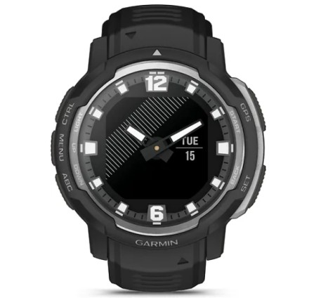 Гибридные смарт-часы Garmin Instinct Crossover, черные