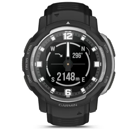 Гибридные смарт-часы Garmin Instinct Crossover, черные