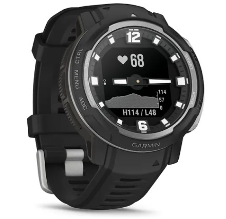 Гибридные смарт-часы Garmin Instinct Crossover, черные