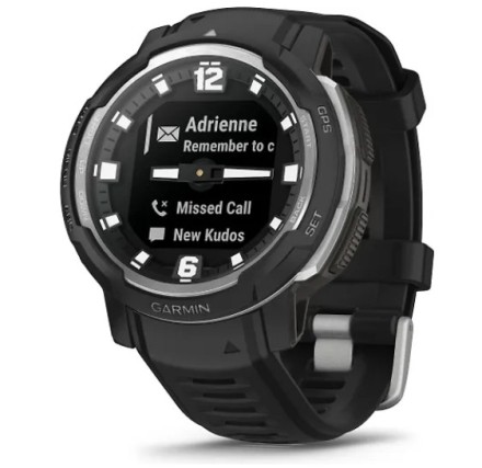 Гибридные смарт-часы Garmin Instinct Crossover, черные
