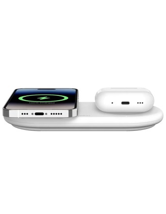 Зарядная панель Belkin BoostCharge Pro 2-в-1 Qi2, белая