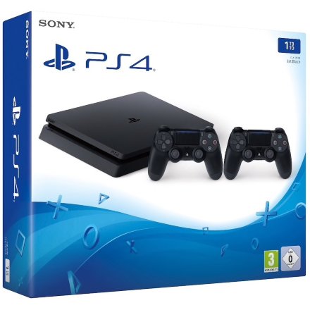 Sony PlayStation 4 Slim 1Tb Black 2 x DualShock