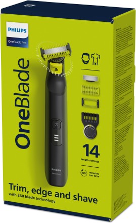 Tриммер для бороды и тела Philips OneBlade PRO 360 Face&amp;Body QP6541/15