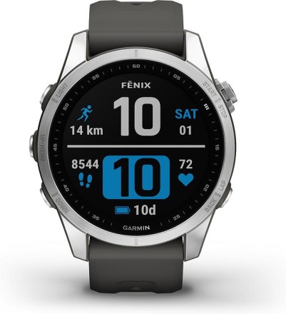 Умные часы Garmin Fenix ​​7S,графит/серебристый(010-02539-01)