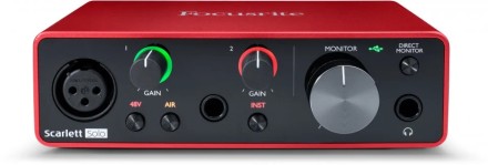 Внешняя звуковая карта Focusrite Scarlett Solo 3rd Gen 