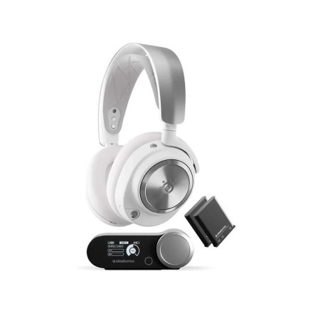 Беспроводная игровая гарнитура Steelseries Arctis Nova Pro, белая