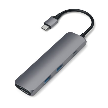 USB-концентратор Satechi Aluminum Multi-Port Adapter ST-CMAM, Space Gray