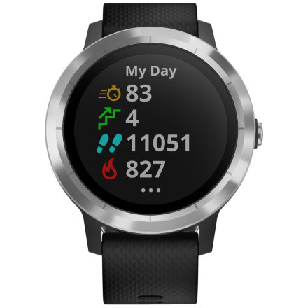 Часы Garmin Vivoactive 3 Серебристый/Черный