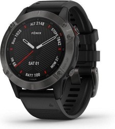 Умные часы Garmin Fenix 6 Pro Sapphire,черный / серый