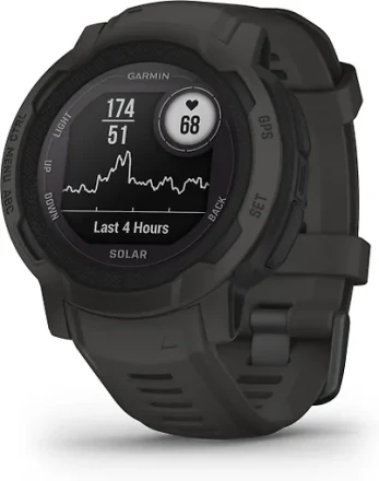 Умные часы Garmin Instinct 2 Solar с GPS, графитовый