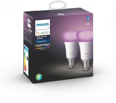 Лампа Philips E27 10Вт 6500K 2шт.