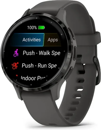 Умные часы Garmin Venu 3S, черный/темно-серый