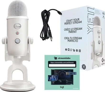 Микрофон Blue Microphones Yeti USB (988-000533), белый