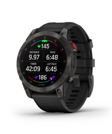 Умные часы Garmin Epix (Gen 2) Sapphire титановый черный (010-02582-11)