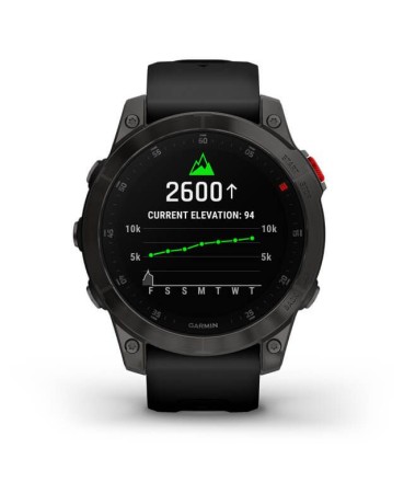 Умные часы Garmin Epix (Gen 2) Sapphire титановый черный (010-02582-11)