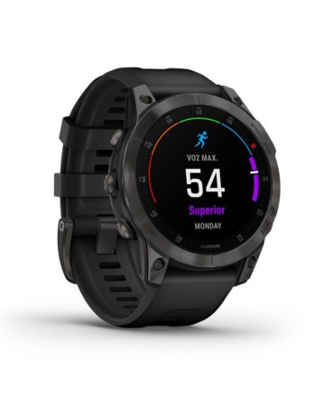 Умные часы Garmin Epix (Gen 2) Sapphire титановый черный (010-02582-11)