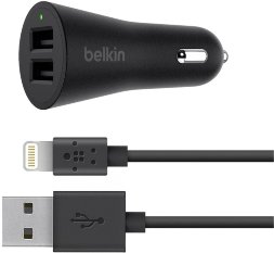 Автомобильная зарядка Belkin Boost Up Dual USB F8J221BT04, черный