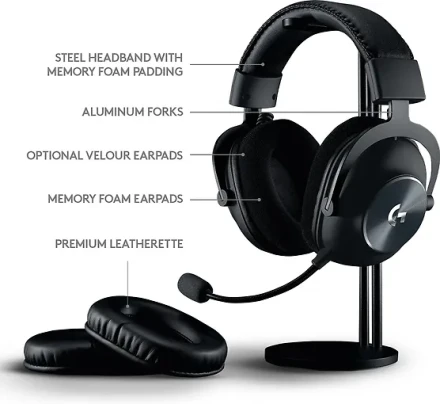 Компьютерная гарнитура Logitech G PRO X Lightspeed, черный