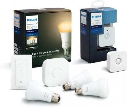 Стартовый комплект Philips Hue Starter Kit, BT, White Ambiance, E27 и датчик движения Hue